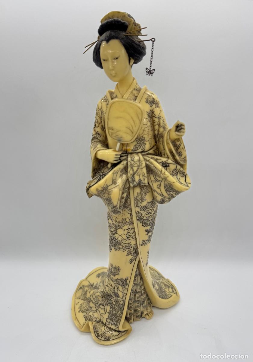 Arte: FIGURA ORIENTAL MUJER O GEISHA