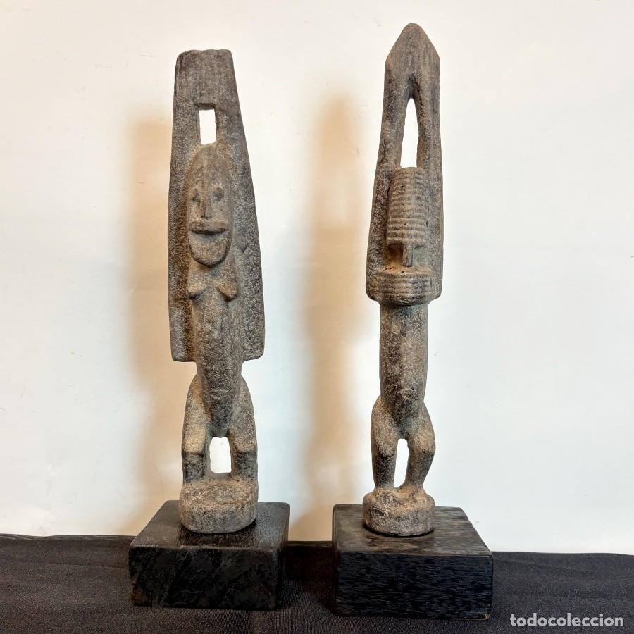 Arte: Pareja figura de arte Tellem pueblo Dogon