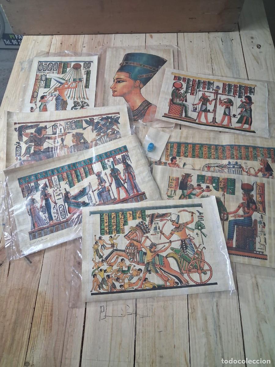 Arte: Lote 8 papiros varias medidas