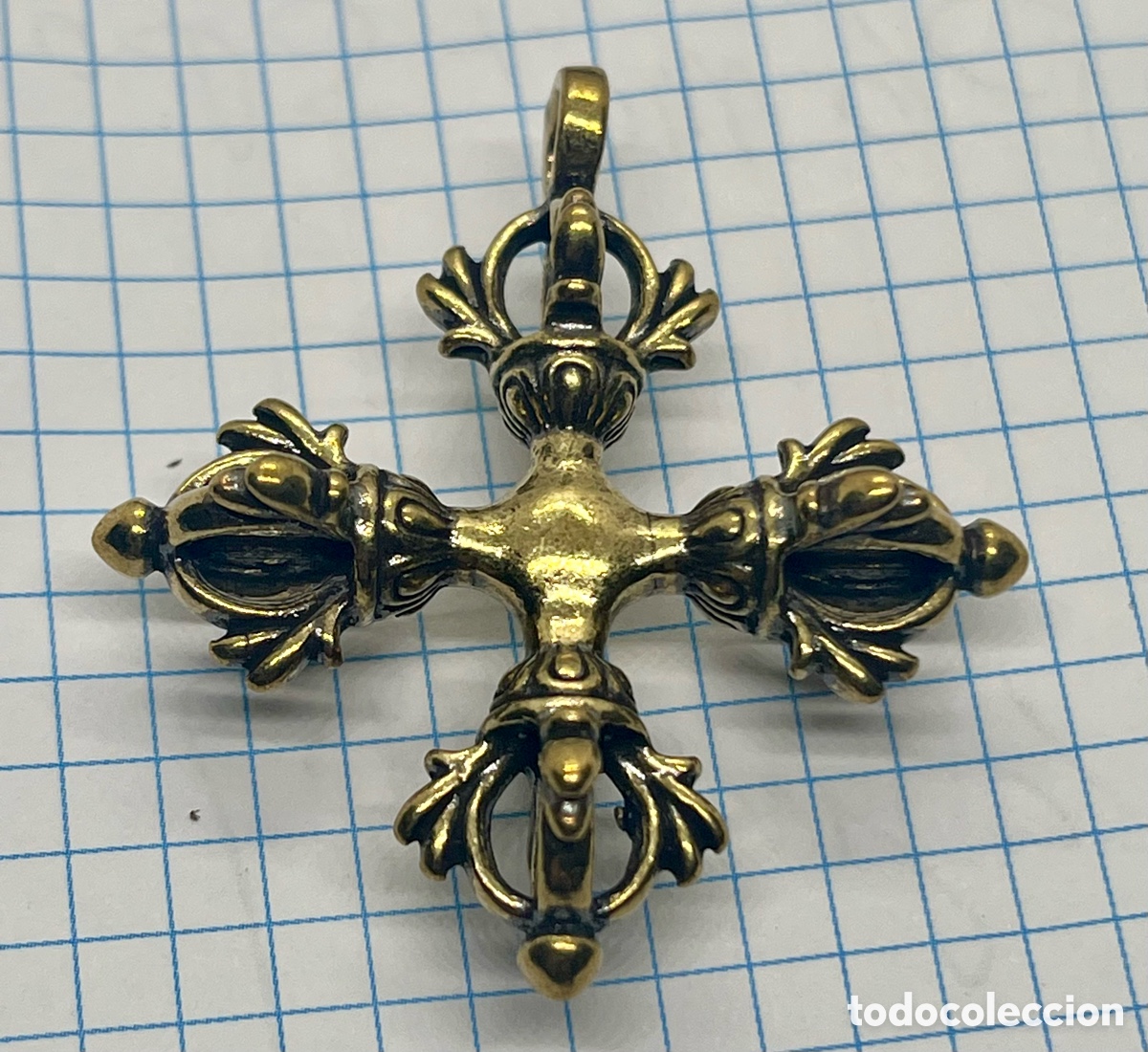 Arte: VAJRA TIBETANA DE BRONCE