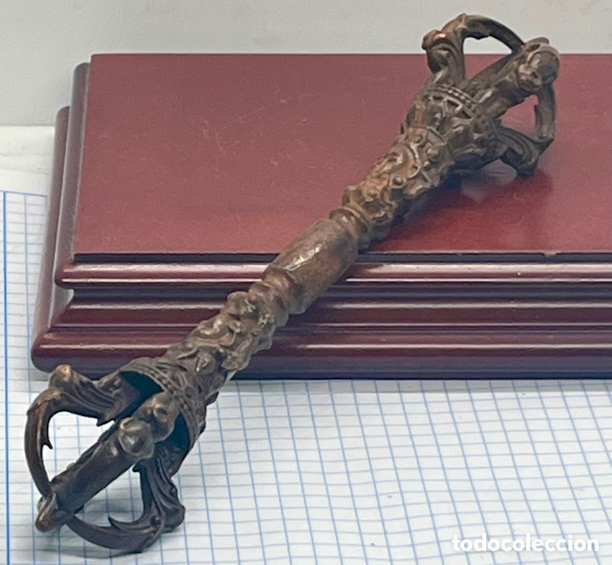 Arte: VAJRA TIBETANA DE MEYAL LARGO 16 cm
