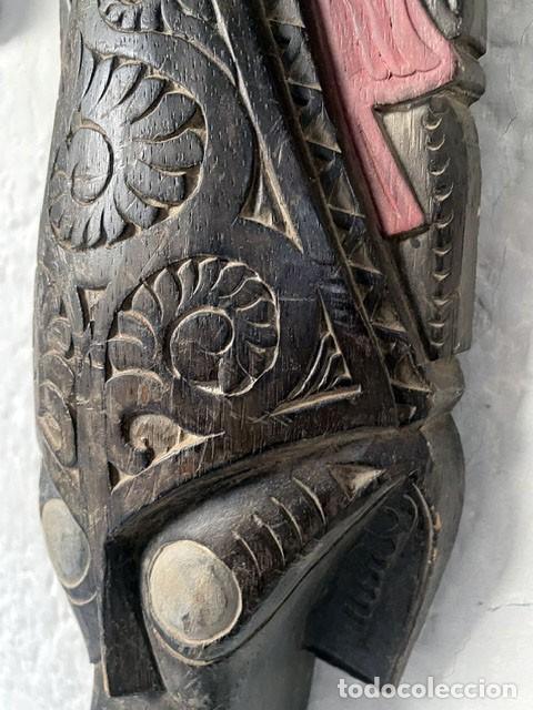 Arte: M&aacute;scara ritual y protectora tradicional originaria de la isla de Sumatra - Foto 2