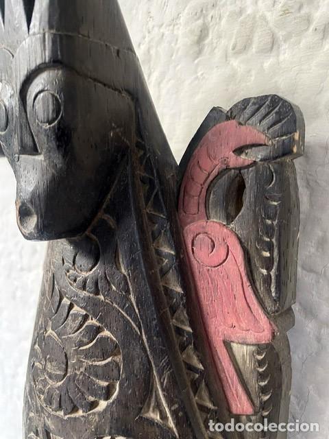 Arte: M&aacute;scara ritual y protectora tradicional originaria de la isla de Sumatra - Foto 3