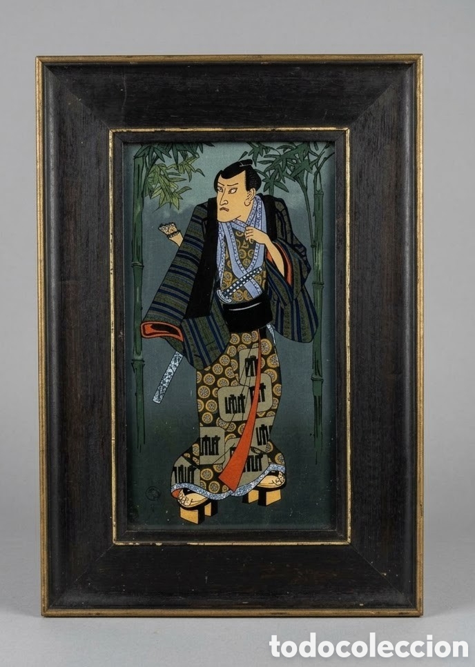 Arte: Antiguo cuadro japones del siglo XIX