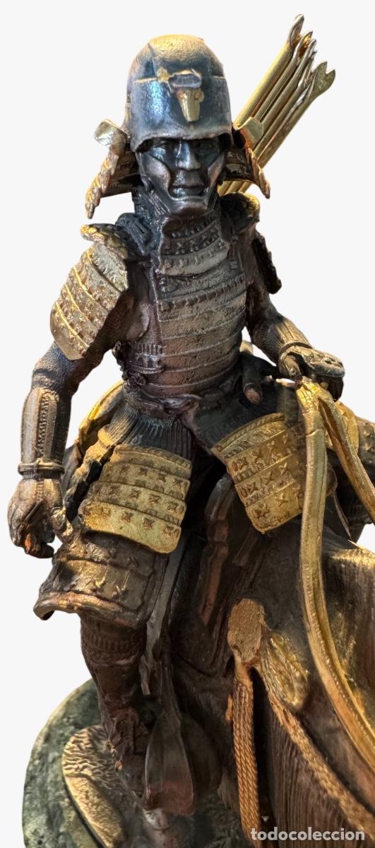 Arte: Figura ecuestre guerrero samurai japon&eacute;s