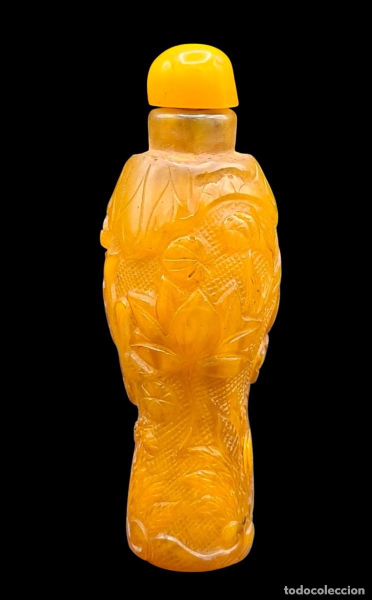 Arte: Frasco chino de tabaco tallada snuff bottle)