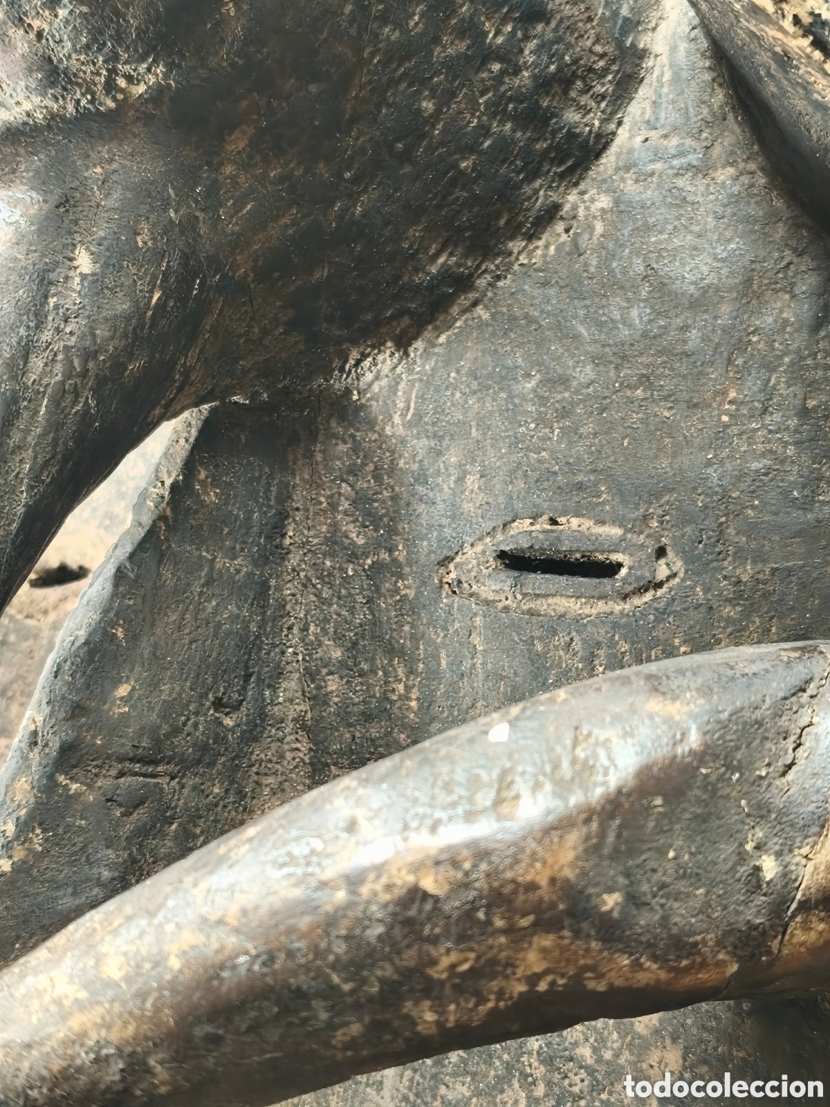 Arte: Antigua M&aacute;scara Ritual Africana &bull; Etnia Guer&eacute; / W&egrave; (Costa de Marfil) &bull;Madera Tallada &bull;49 cm