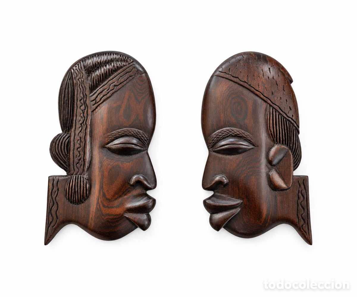 Kunst: Pareja de efigies antropomorfas &Aacute;frica Occidental 1970&rsquo;s