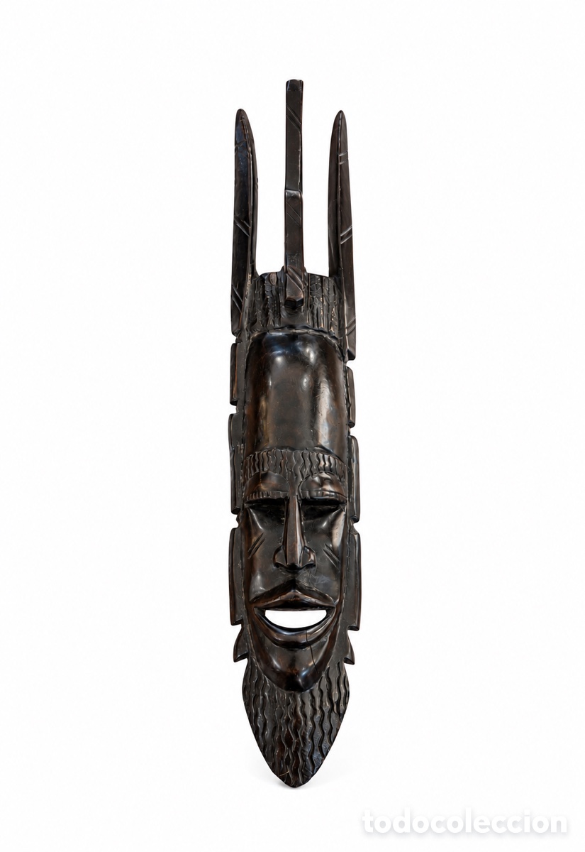 Kunst: M&aacute;scara africana antropomorfa Arica Septentrional 1970&rsquo;s