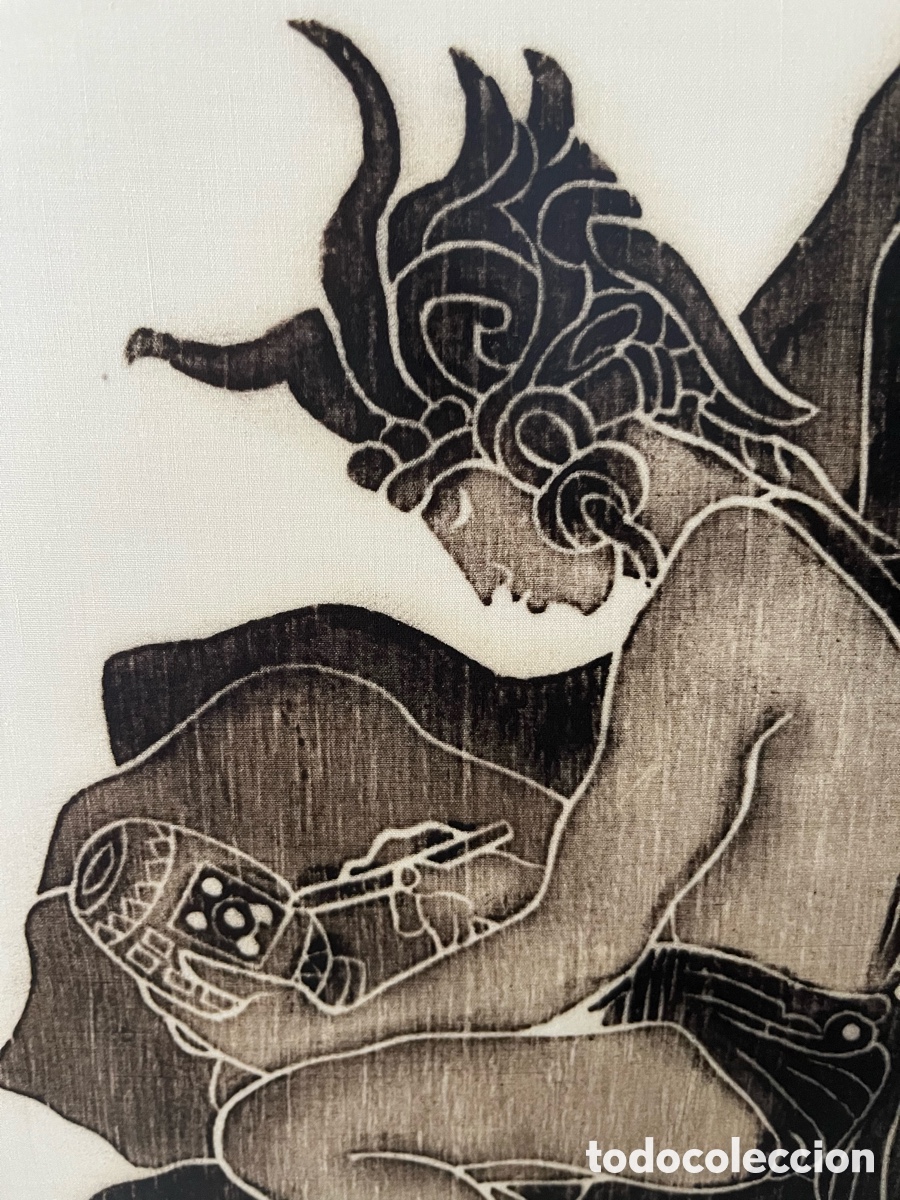 Arte: Cuadro con grabado en tela - Mayas - Foto 4