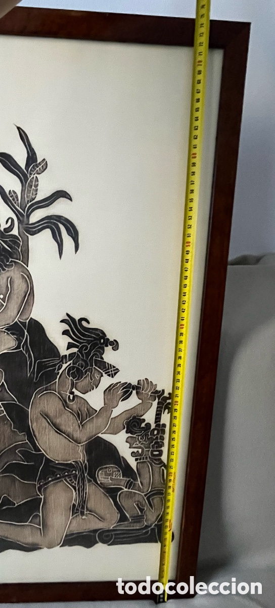Arte: Cuadro con grabado en tela - Mayas - Foto 10