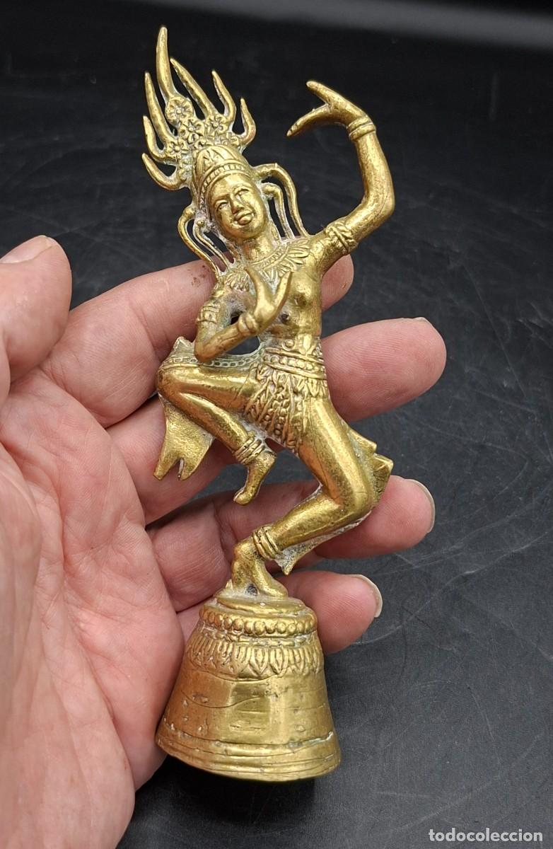Arte: Campana ritual de bronce de Tailandia - Foto 1
