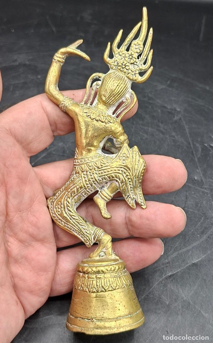 Arte: Campana ritual de bronce de Tailandia - Foto 2