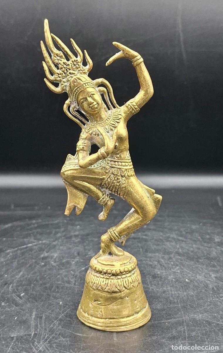 Arte: Campana ritual de bronce de Tailandia - Foto 5