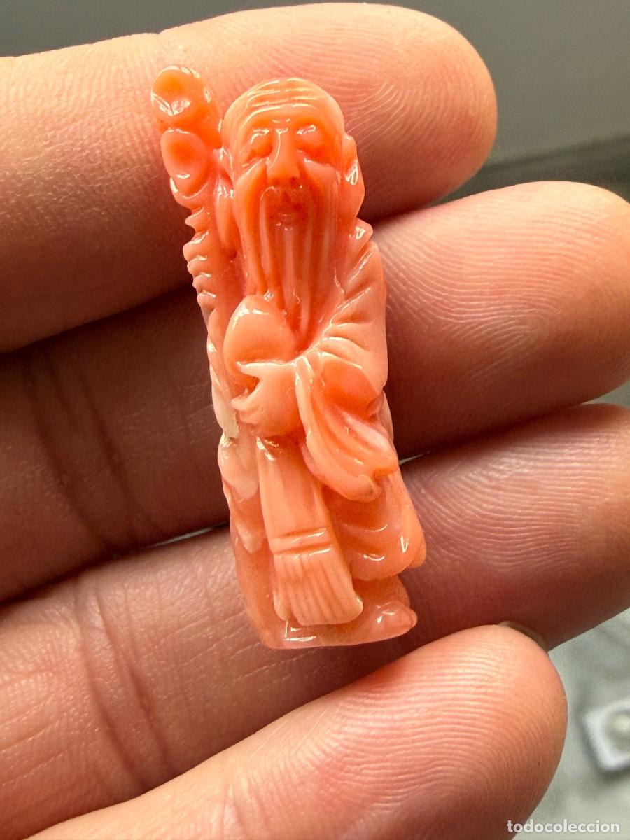 Arte: Precioso budha tallado en coral