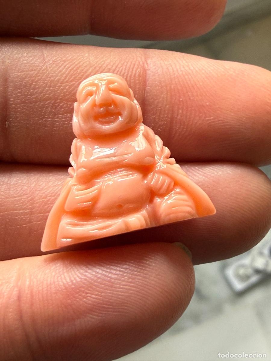 Arte: Precioso budha tallado en coral