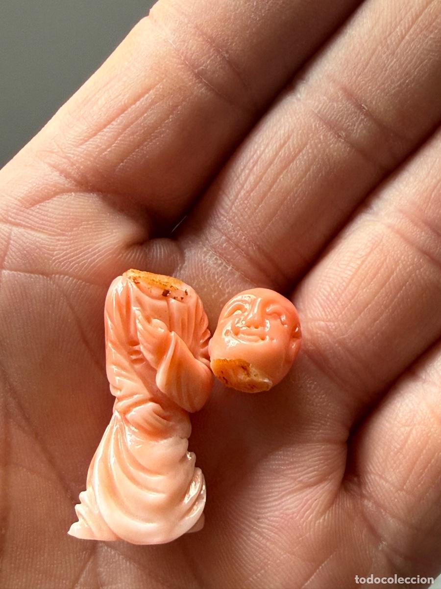 Arte: Precioso budha tallado en coral, hay que repararlo