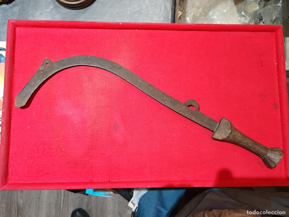 Arte: cuchillo africano gbaya, azande ,boa. zona &Aacute;frica central congo..55 cm