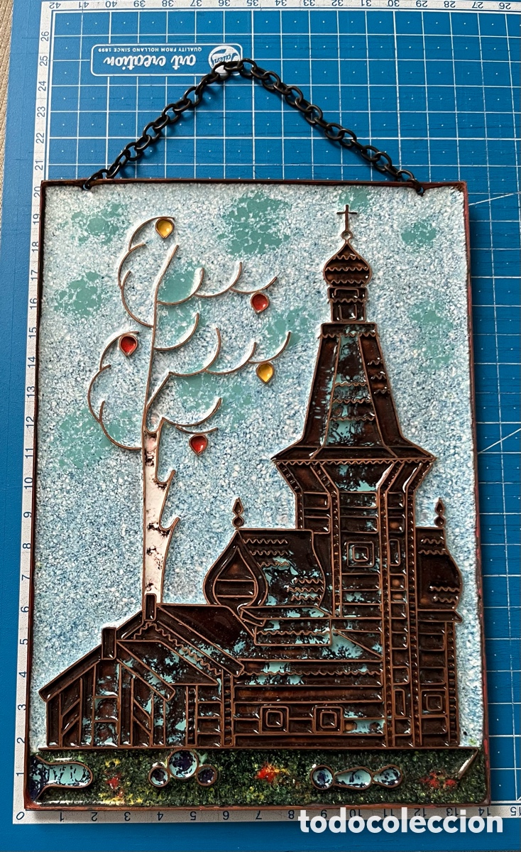 Arte: Placa de cobre y esmalte Rusa - Foto 6