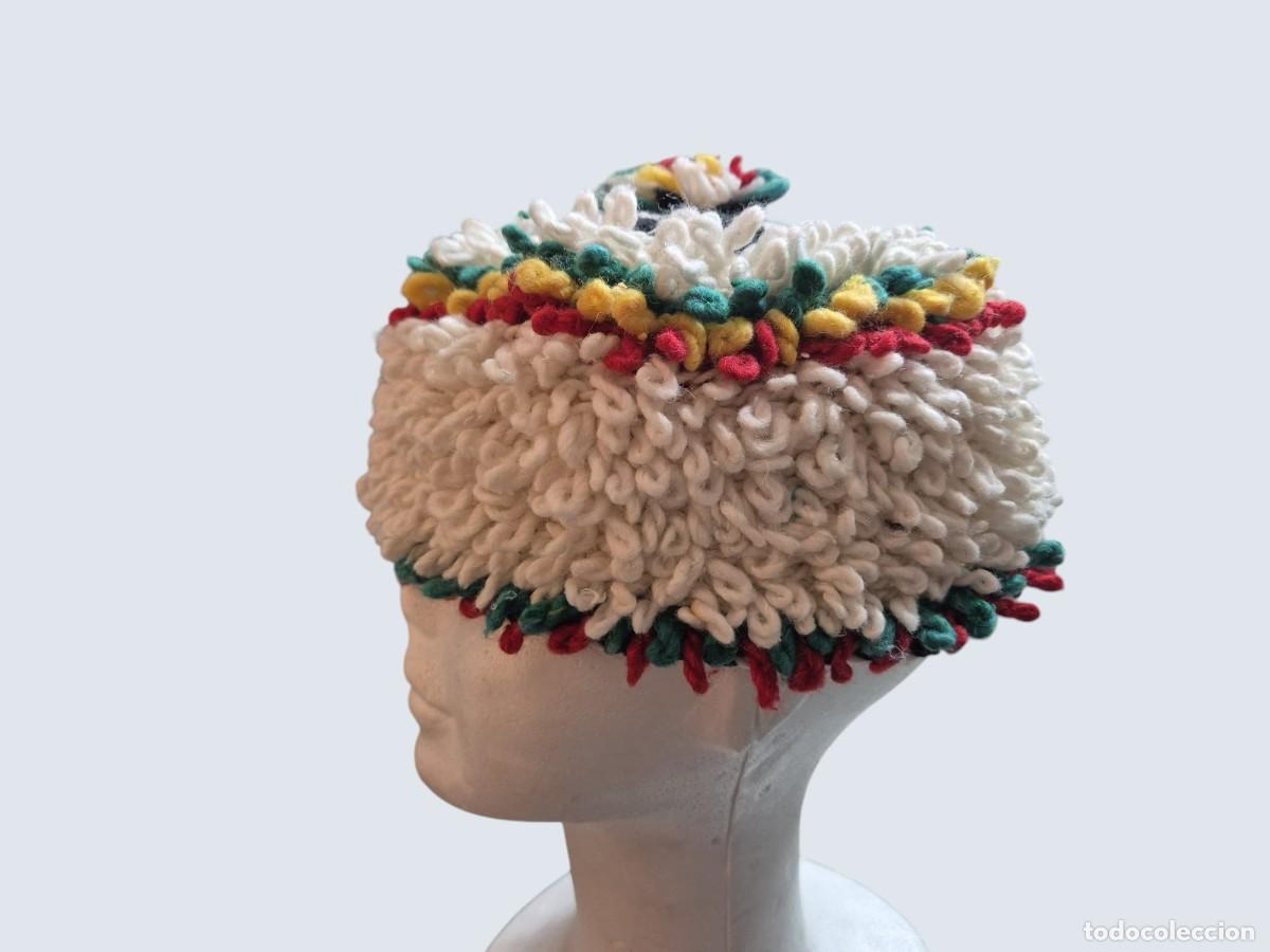 Arte: Gorro bereber artesanal de lana. Marruecos.