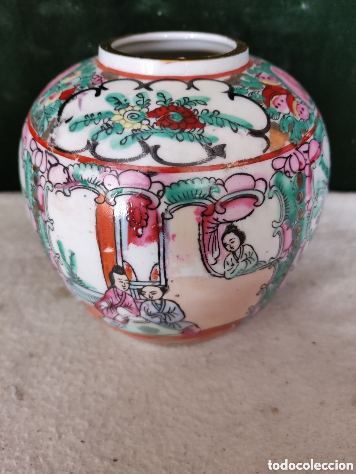 Arte: Tibor peque&ntilde;o chino antiguo
