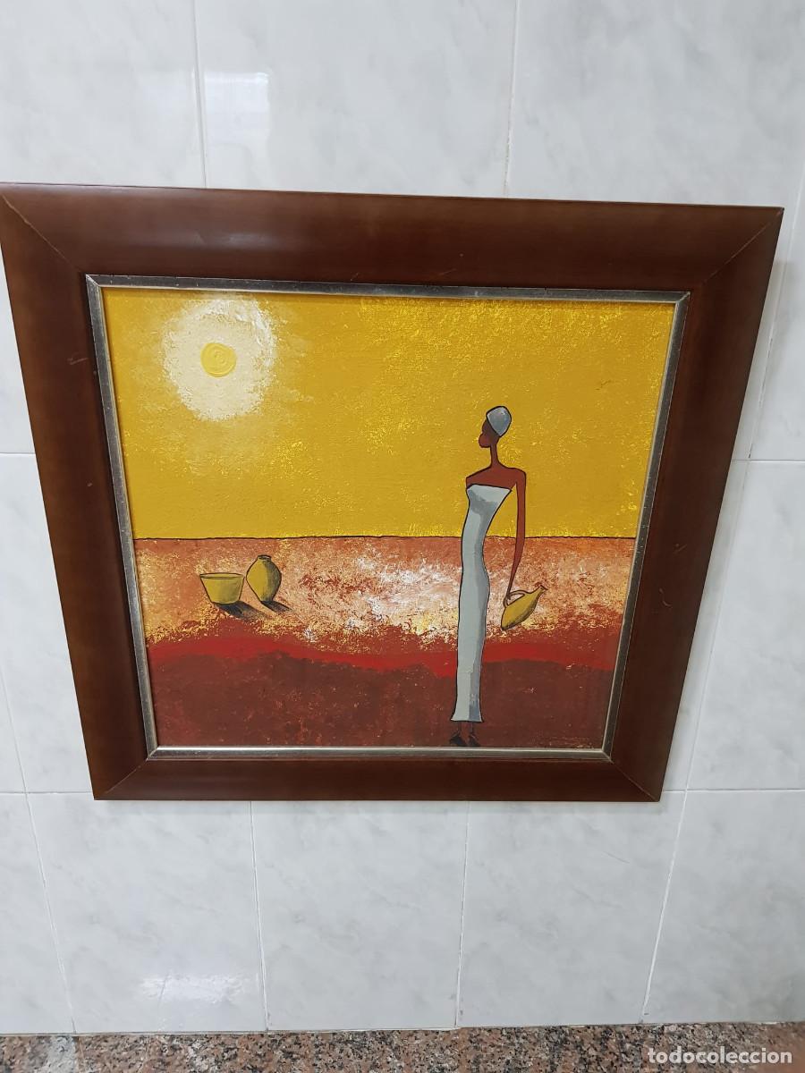 Arte: CUADRO CON MOTIVO AFRICANO