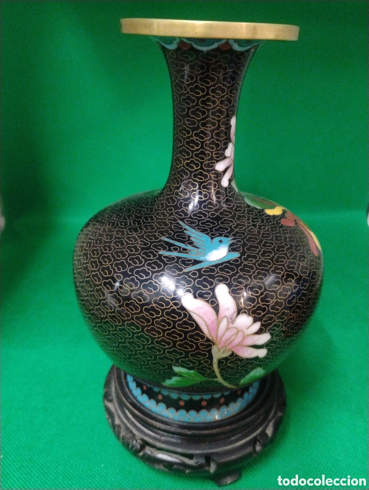 Arte: 2 Jarrones Cloisonne - Foto 2