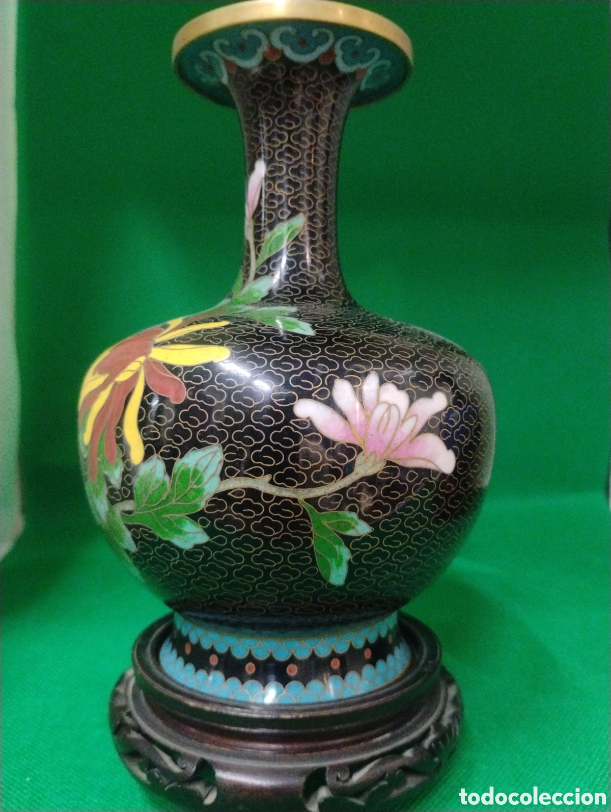 Arte: 2 Jarrones Cloisonne - Foto 4