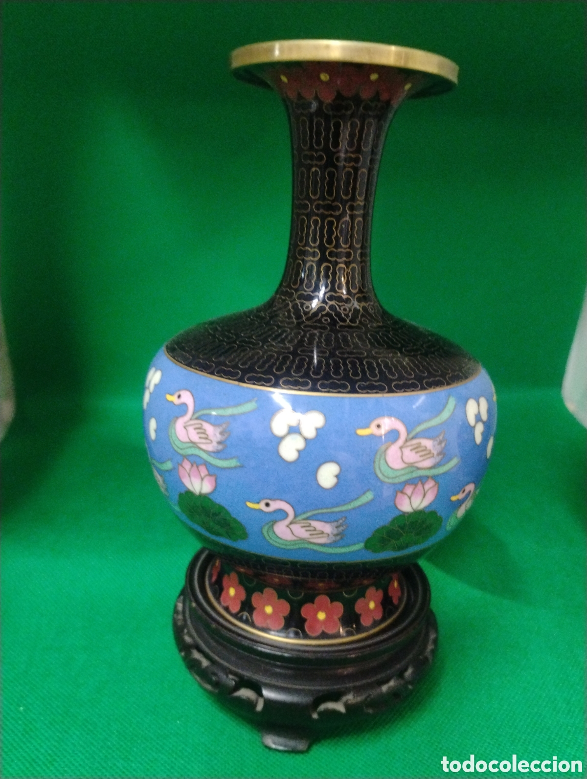 Arte: 2 Jarrones Cloisonne - Foto 6