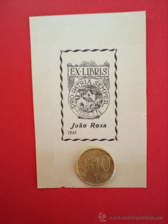 Arte: EX-LIBRIS JOAO ROSA-1946 - Foto 1