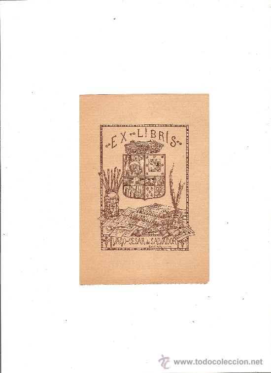 Arte: EX-LIBRIS YAGO-C&Eacute;SAR DE SALVADOR - Foto 1