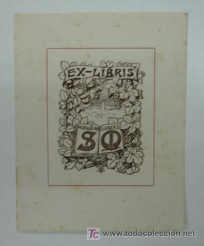 Arte: EXLIBRIS ANGEL BATLLE Y TEJEDOR. - Foto 1