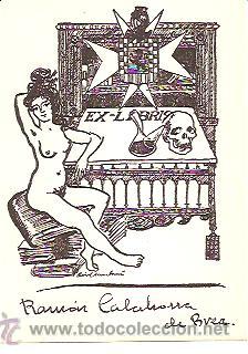 Arte: EX-LIBRIS RAM&Oacute;N CALAHORRA DE BREA - Foto 1