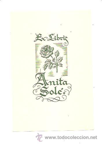 Arte: EX-LIBRIS ANITA SOL&Eacute; - Foto 1