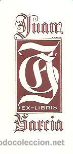 Arte: EX-LIBRIS JUAN GARC&Iacute;A - Foto 1