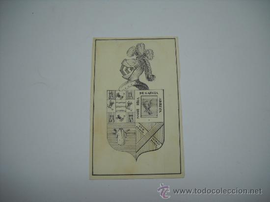 Arte: ANTIGUO EXLIBRIS  ORIGINAL DIBUJADO A MANO . 9 X 14 CMS . - Foto 1