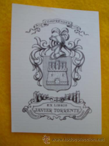 Arte: EX LIBRIS : Javier Torrente. 1966. R.Abad 281 - Foto 1