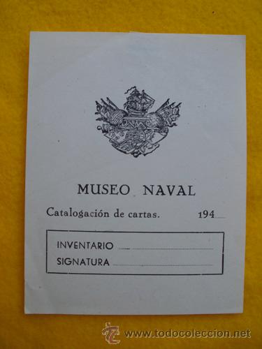Arte: EX LIBRIS : Museo Naval - Catalogaci&oacute;n de cartas - Foto 1