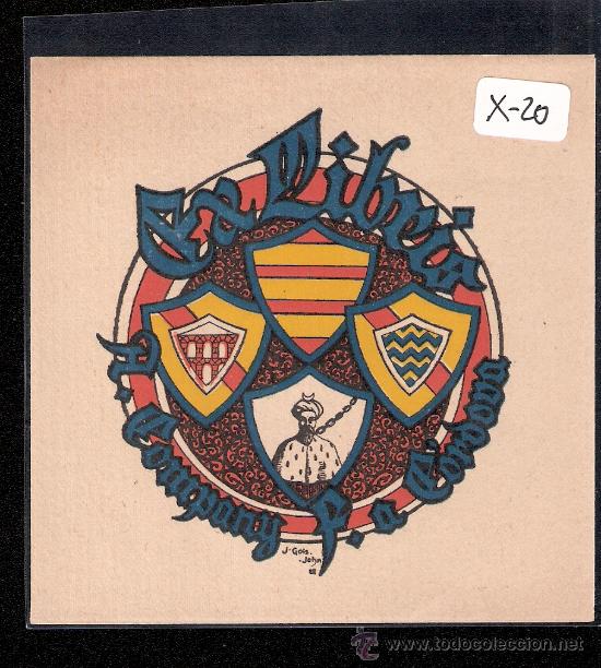 Arte: EX- LIBRIS - ANTONI COMPANY - (X-20) - Foto 1