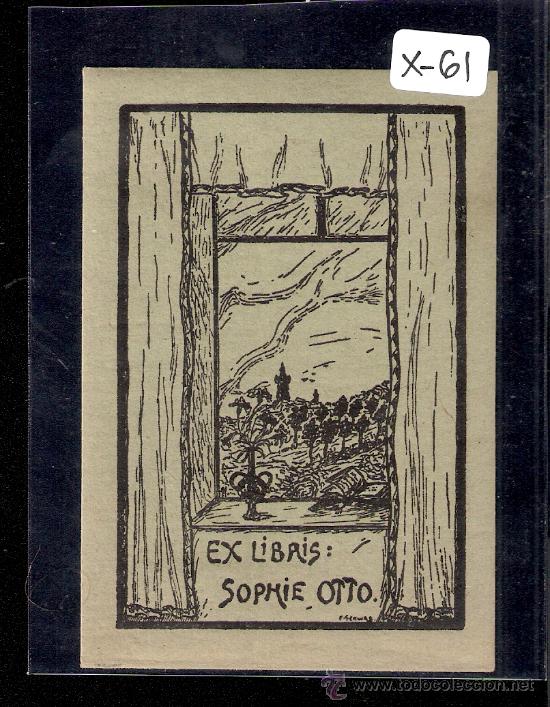 Arte: EX- LIBRIS - SOPHIE OTTO - (X-61) - Foto 1