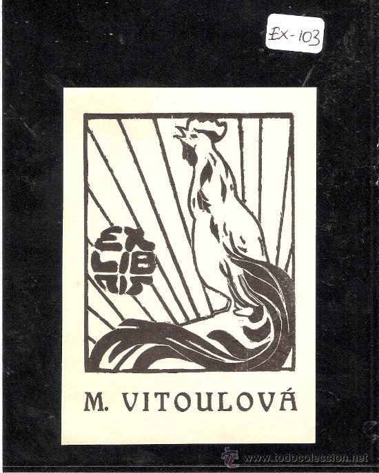 Arte: EX-LIBRIS- M. VITOULOVA - (X-103) - Foto 1