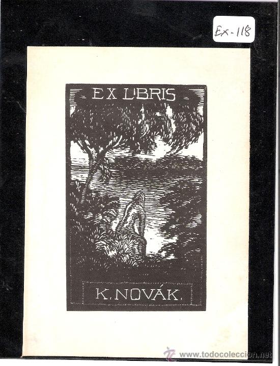 Arte: EX-LIBRIS- K. NOVAK - (X-118) - Foto 1