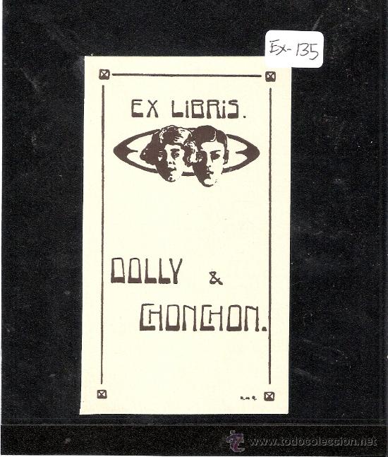 Arte: EX-LIBRIS- DOLLY Y CHONCHON - (X-135) - Foto 1