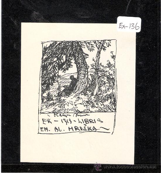 Arte: EX-LIBRIS- HRUSKA - (X-136) - Foto 1
