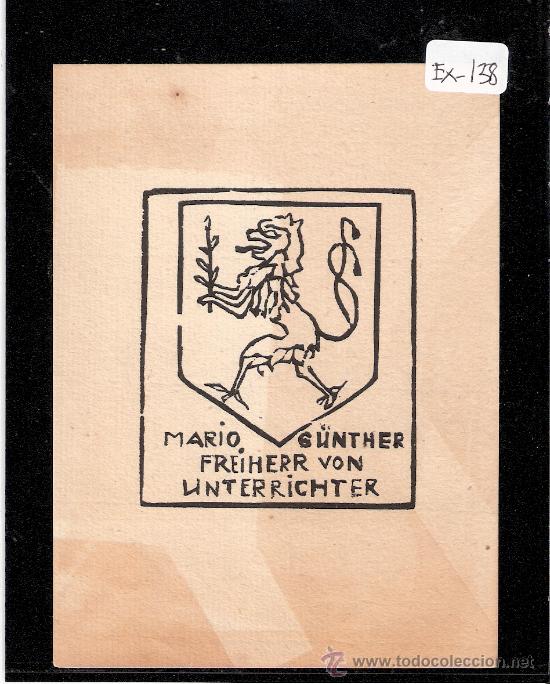 Arte: EX-LIBRIS- MARIO GUNTER  - (X-138) - Foto 1