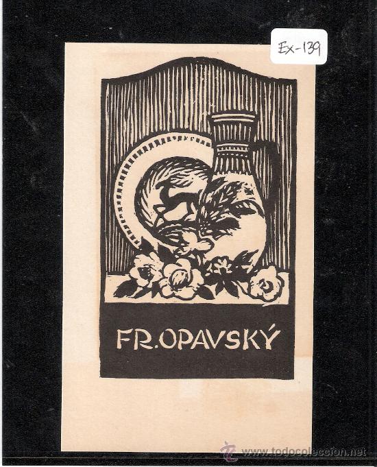 Arte: EX-LIBRIS- FR. OPAVSKY - (X-139) - Foto 1