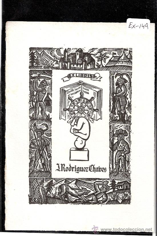 Arte: EX-LIBRIS - J. RODRIGUEZ CHAVES- (X-149) - Foto 1
