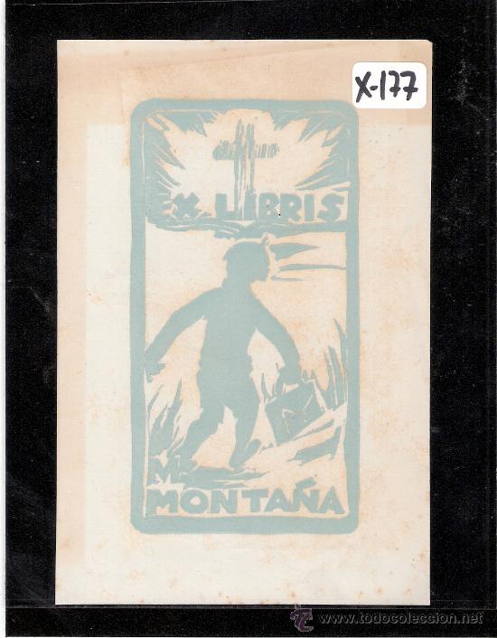 Arte: EX-LIBRIS- M. MONTA&Ntilde;A - (X-177) - Foto 1