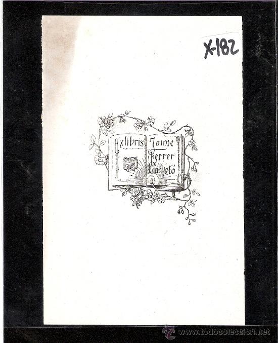 Arte: EX-LIBRIS- JAIME FERRER - (X-182) - Foto 1