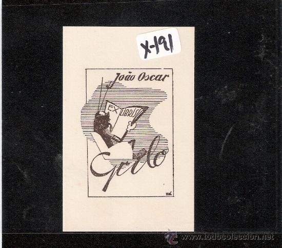Arte: EX-LIBRIS- JOAO OSCAR - (X-191) - Foto 1